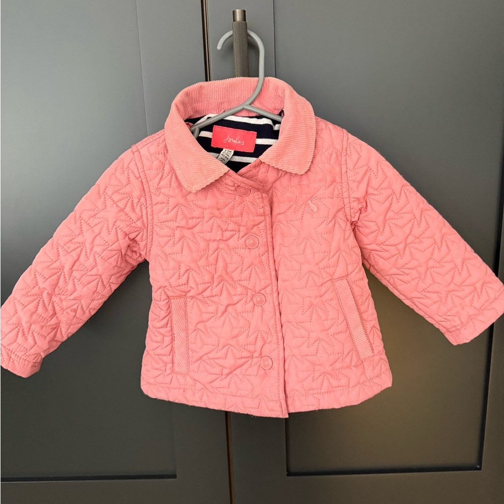 Pink quilted light weight puffer Jacket 9-12